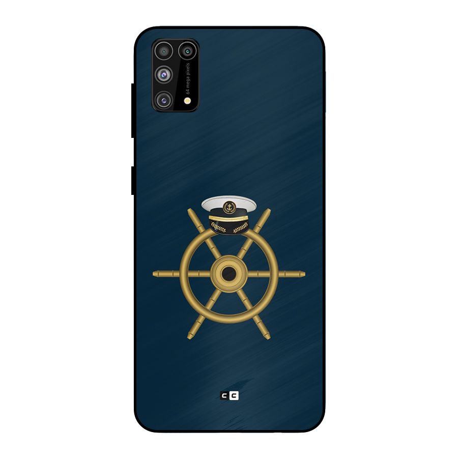 Ship Wheel And Cap Metal Back Case for Galaxy F41