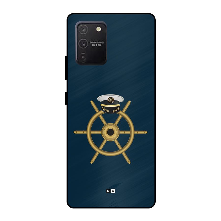 Ship Wheel And Cap Metal Back Case for Galaxy S10 Lite