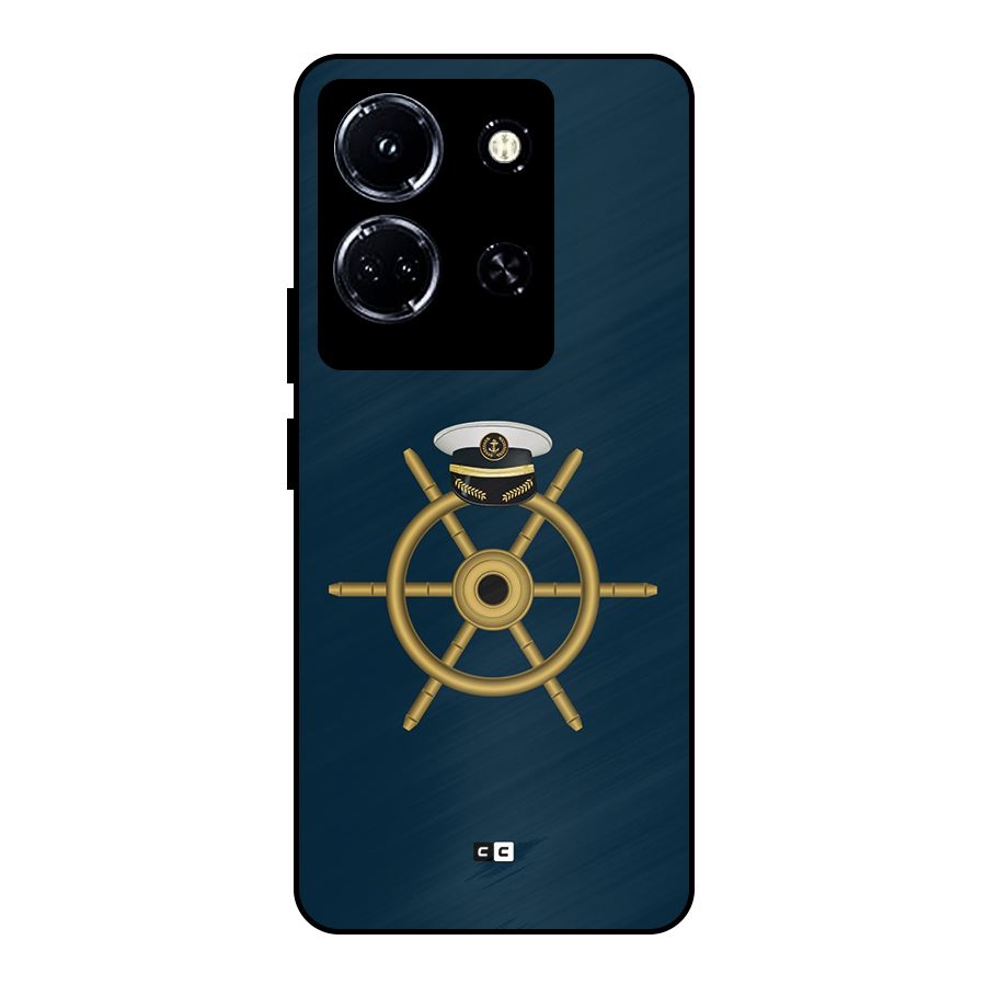 Ship Wheel And Cap Metal Back Case for Infinix Note 30 5G