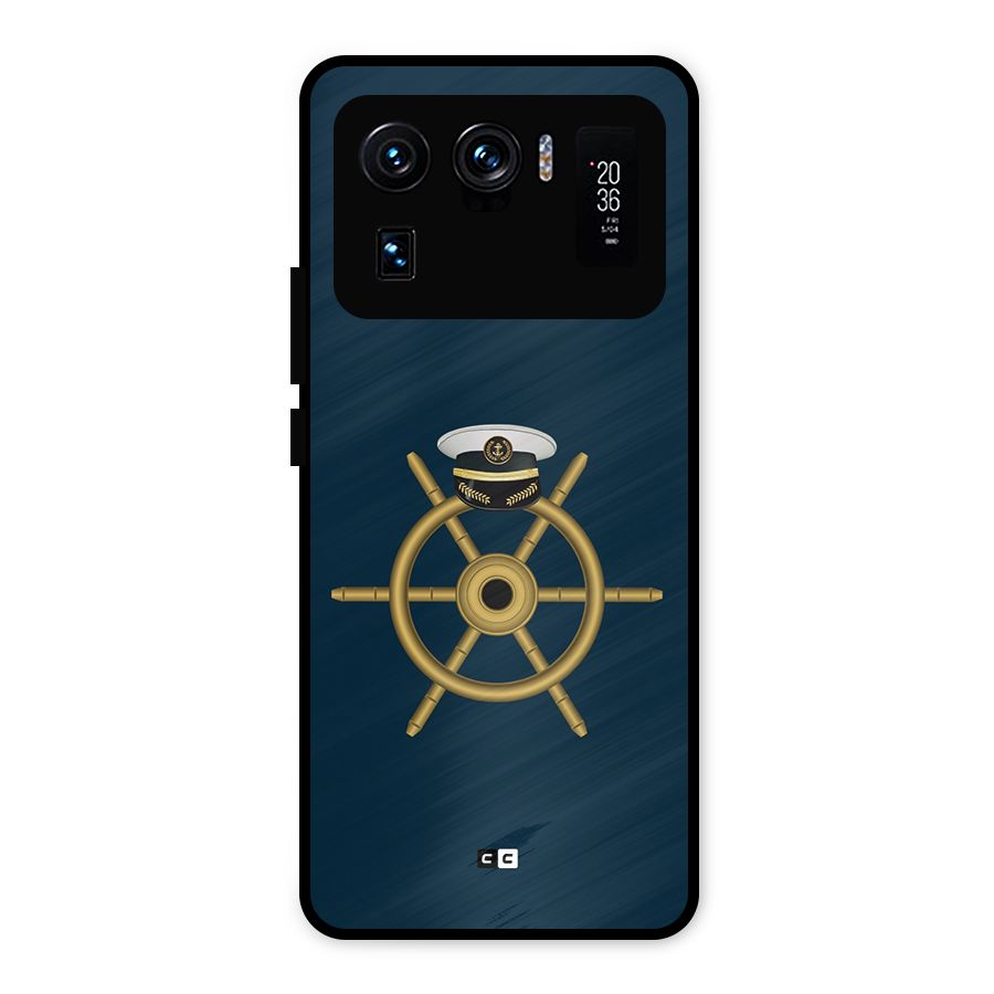 Ship Wheel And Cap Metal Back Case for Mi 11 Ultra