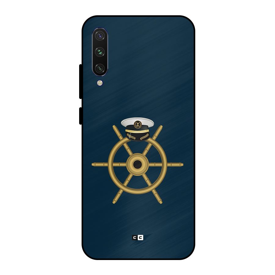 Ship Wheel And Cap Metal Back Case for Mi A3
