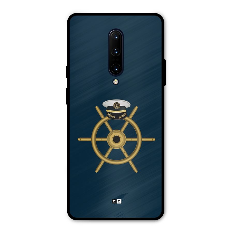 Ship Wheel And Cap Metal Back Case for OnePlus 7 Pro