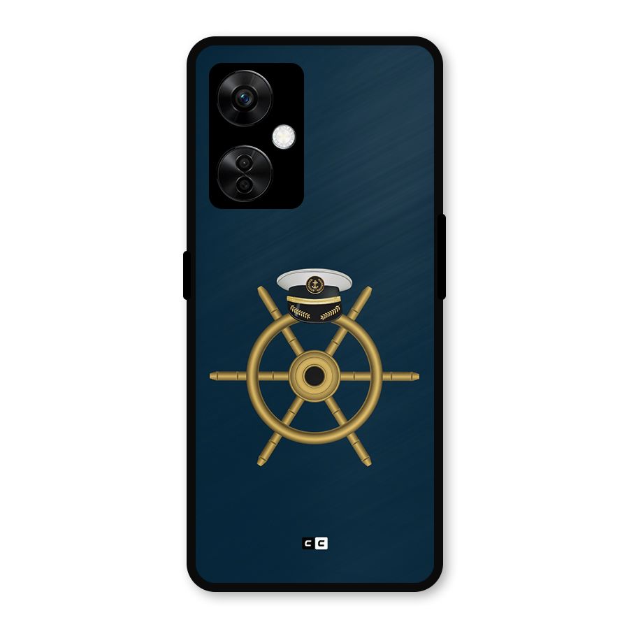 Ship Wheel And Cap Metal Back Case for OnePlus Nord CE 3 Lite