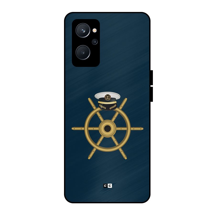 Ship Wheel And Cap Metal Back Case for Realme 9i 5G