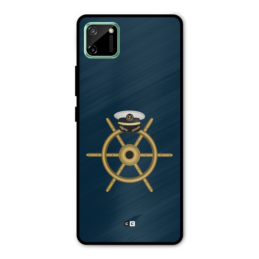 Ship Wheel And Cap Metal Back Case for Realme C11