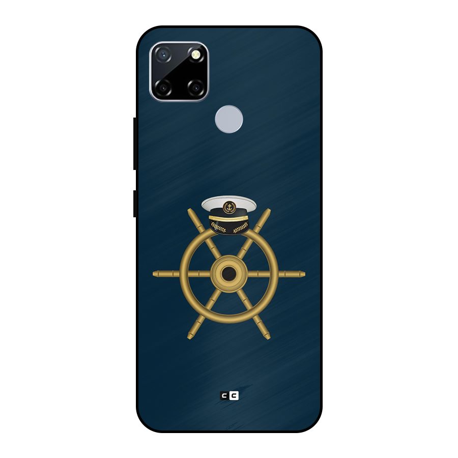 Ship Wheel And Cap Metal Back Case for Realme Narzo 20