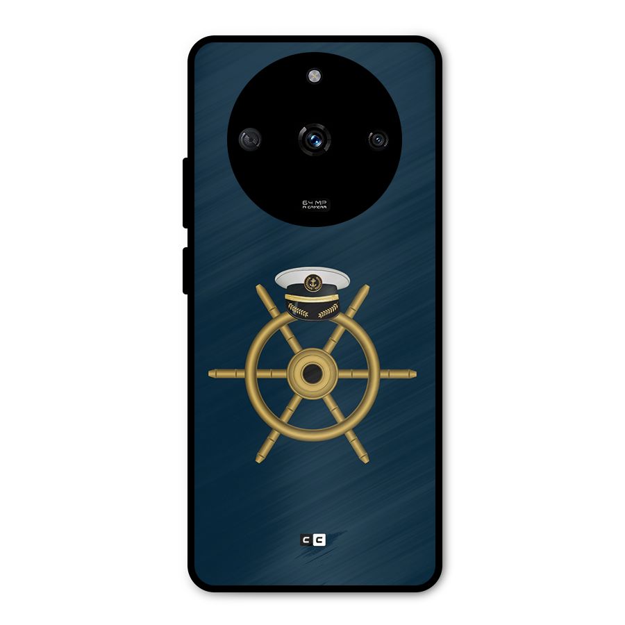 Ship Wheel And Cap Metal Back Case for Realme Narzo 60 5G