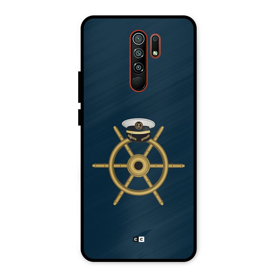 Ship Wheel And Cap Metal Back Case for Redmi 9 Prime