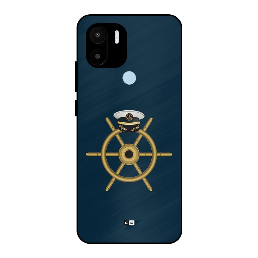 Ship Wheel And Cap Metal Back Case for Redmi A2 Plus