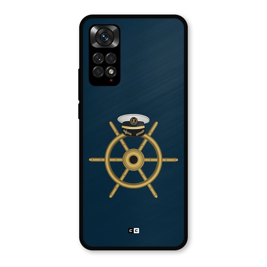 Ship Wheel And Cap Metal Back Case for Redmi Note 11s