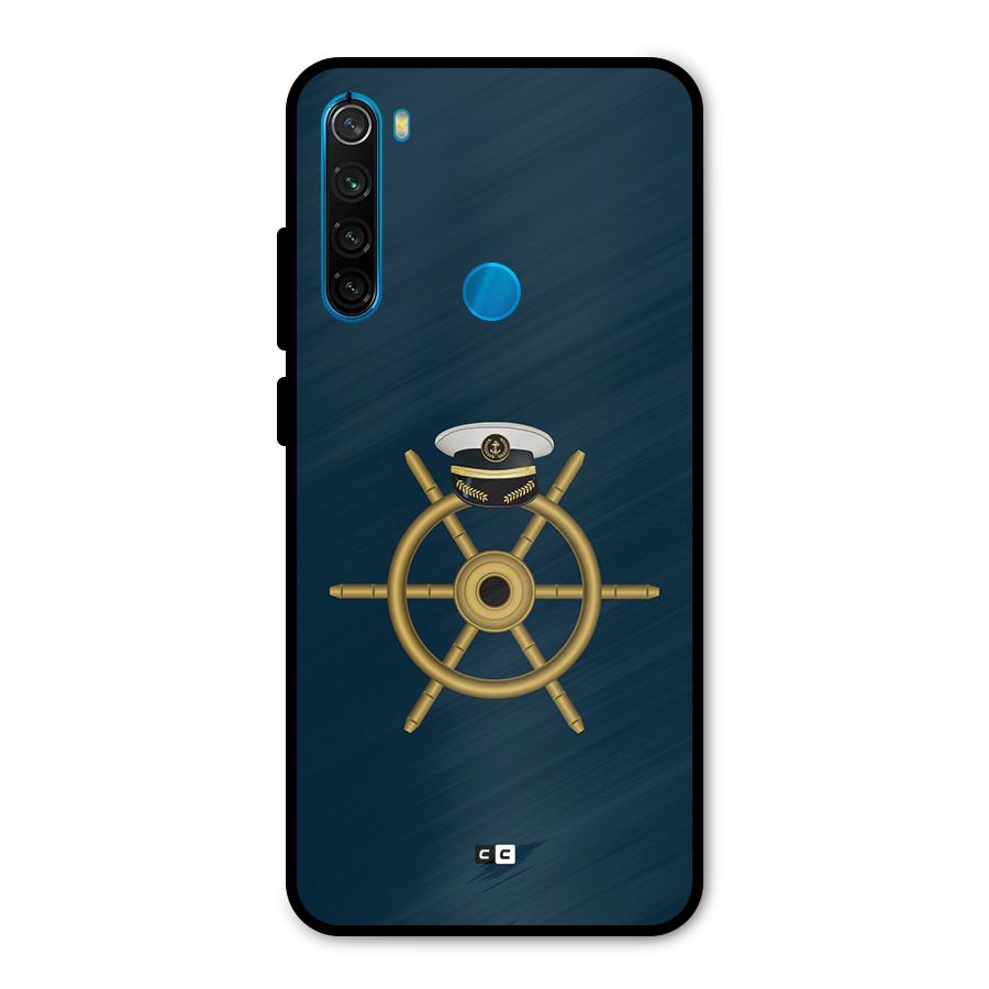 Ship Wheel And Cap Metal Back Case for Redmi Note 8