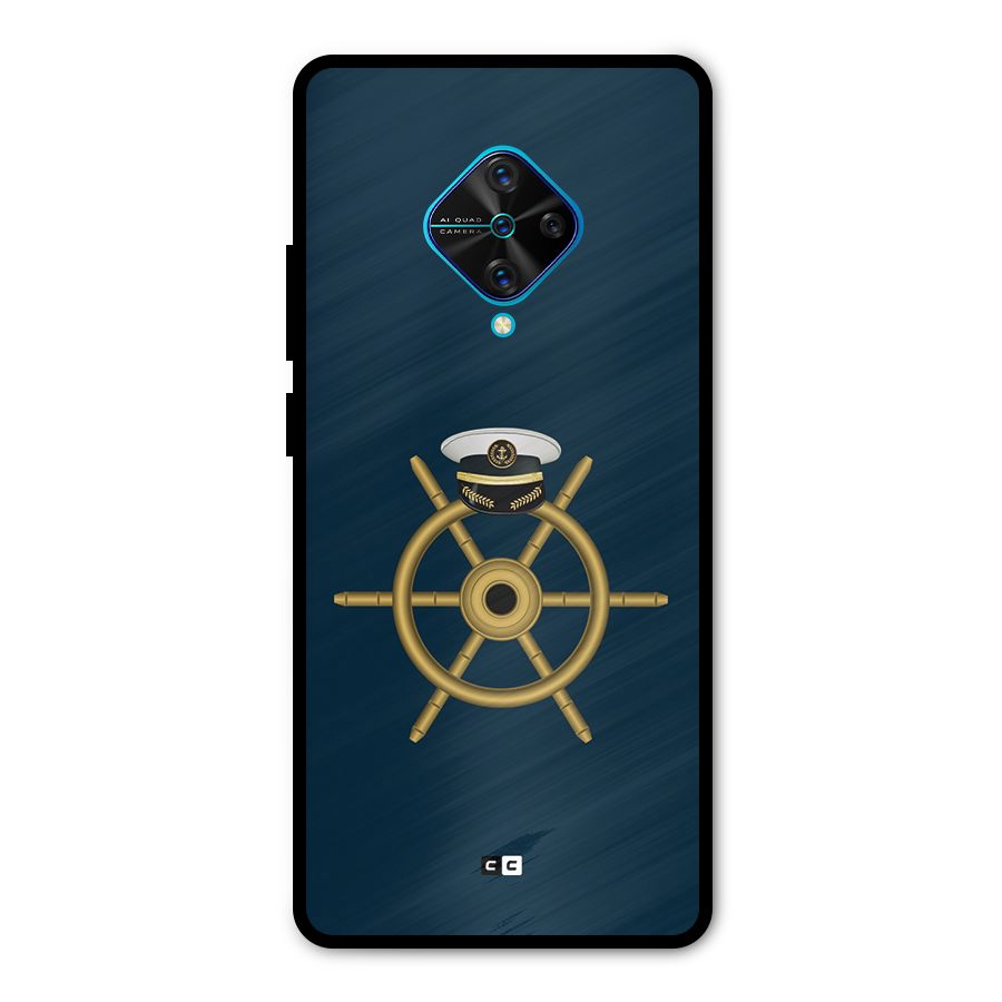 Ship Wheel And Cap Metal Back Case for Vivo S1 Pro