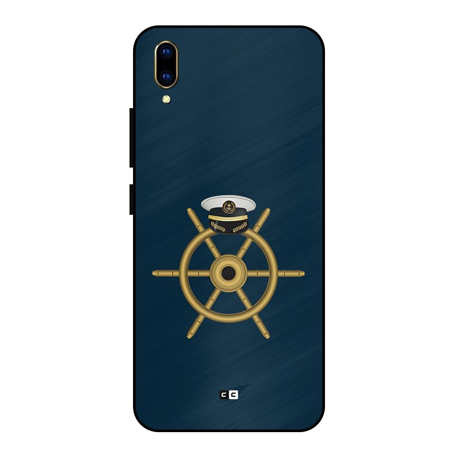 Ship Wheel And Cap Metal Back Case for Vivo V11 Pro
