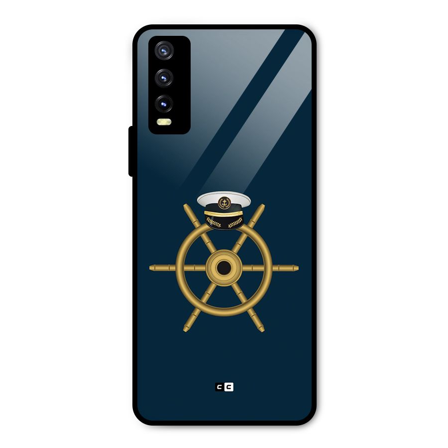 Ship Wheel And Cap Metal Back Case for Vivo Y20
