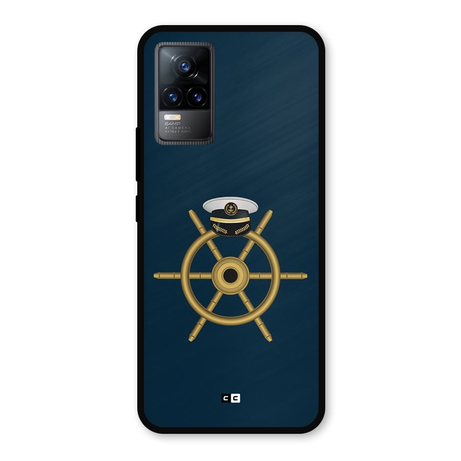 Ship Wheel And Cap Metal Back Case for Vivo Y73