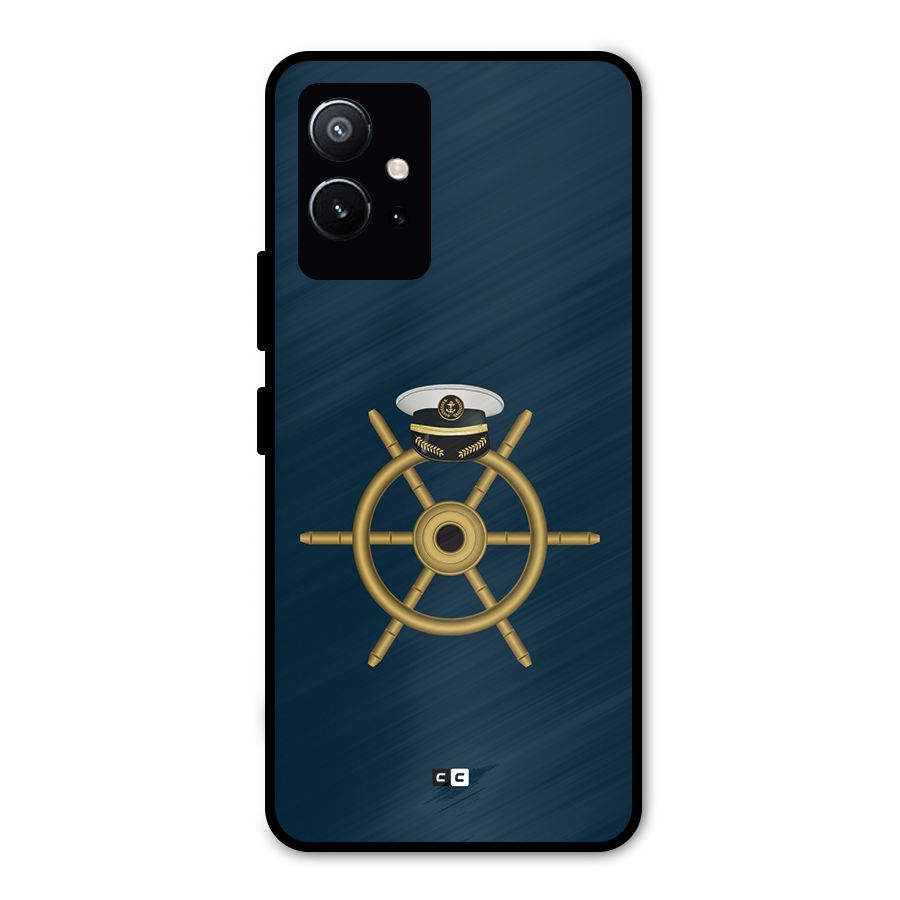 Ship Wheel And Cap Metal Back Case for Vivo Y75 5G