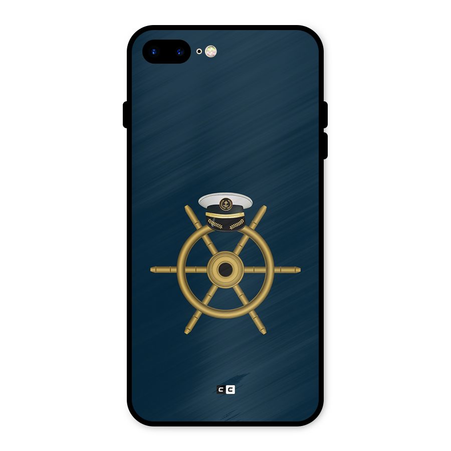 Ship Wheel And Cap Metal Back Case for iPhone 7 Plus