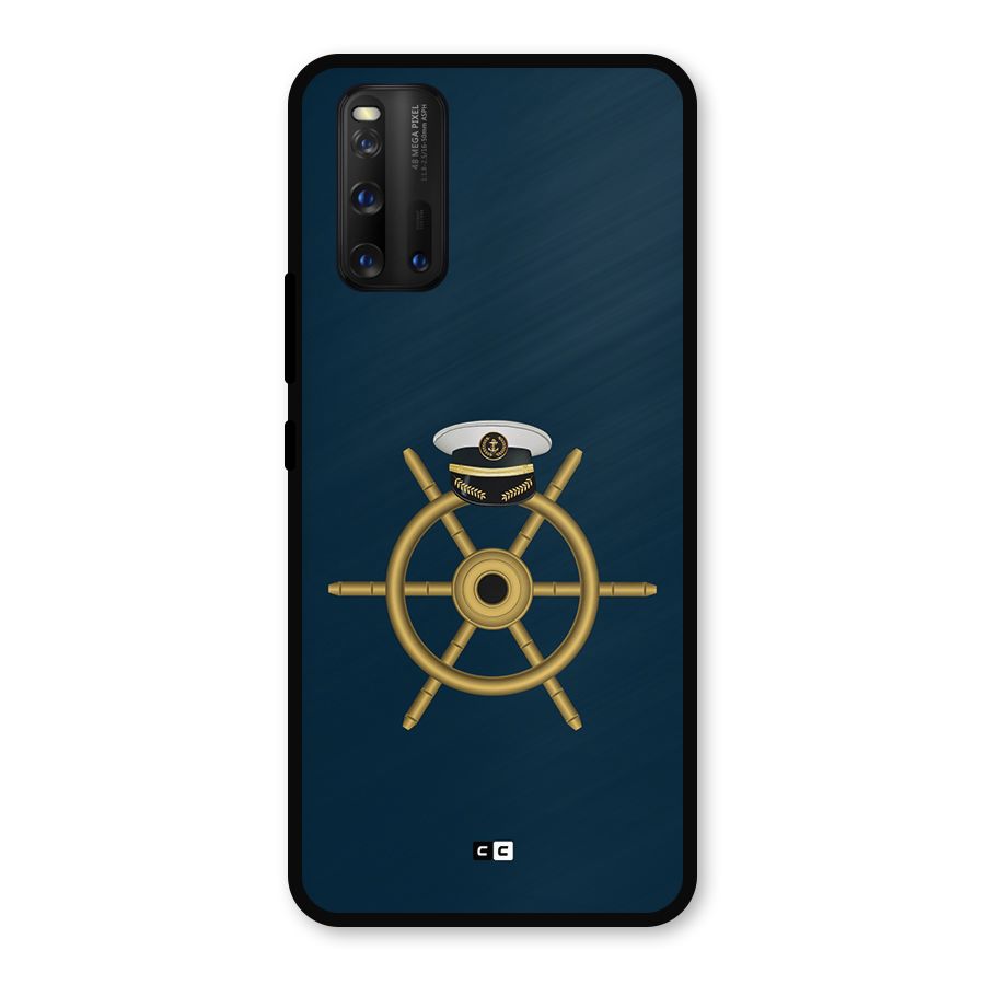 Ship Wheel And Cap Metal Back Case for iQOO 3