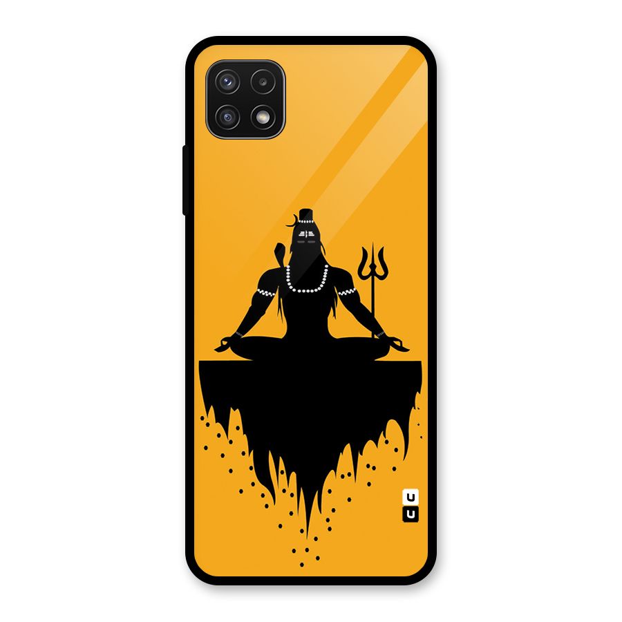 Shiva Meditation Glass Back Case for Galaxy A22 5G