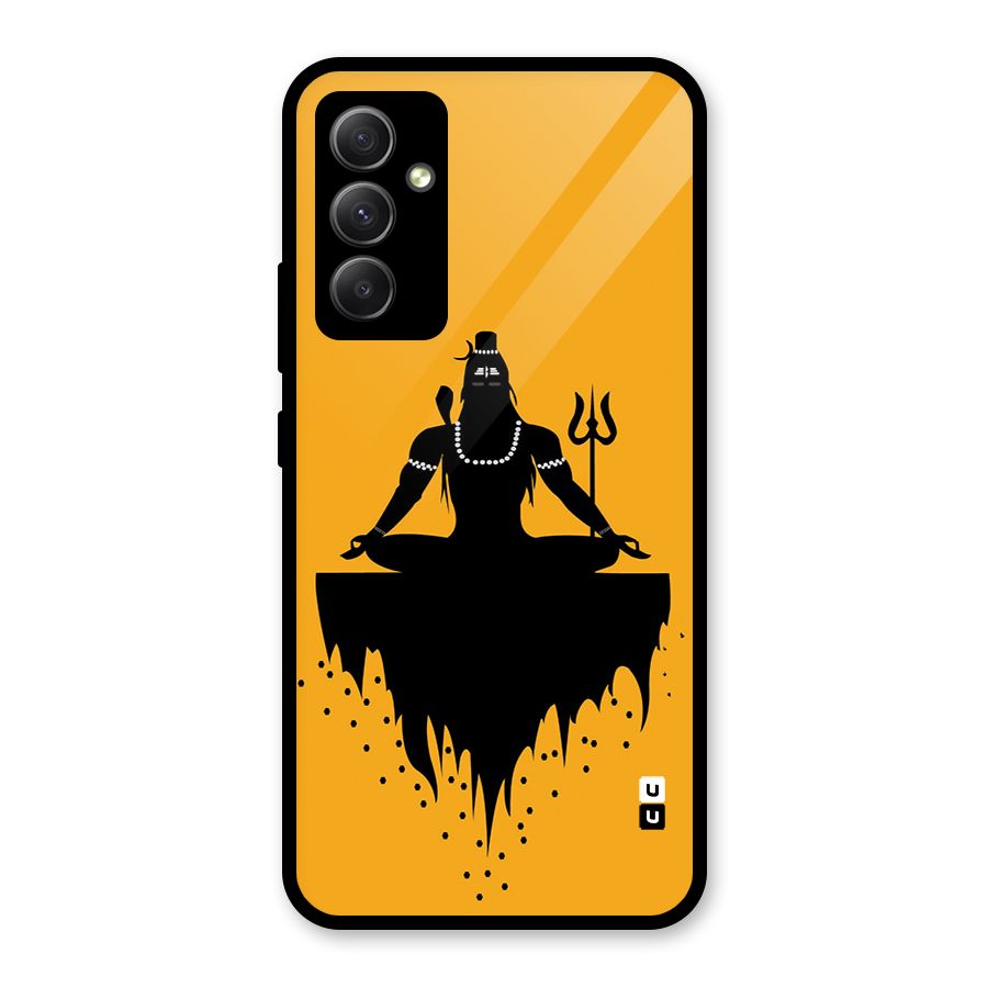 Shiva Meditation Glass Back Case for Galaxy A34