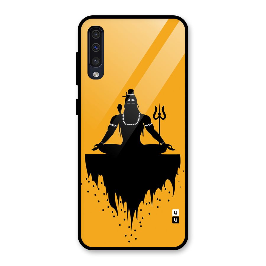Shiva Meditation Glass Back Case for Galaxy A50