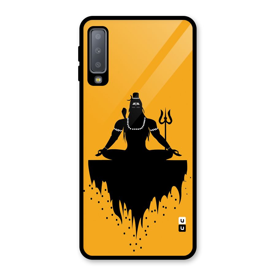 Shiva Meditation Glass Back Case for Galaxy A7 (2018)