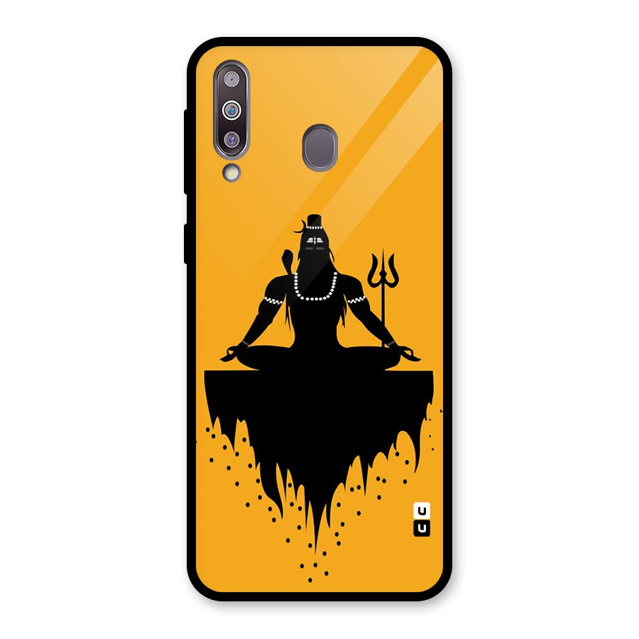Shiva Meditation Glass Back Case for Galaxy M30