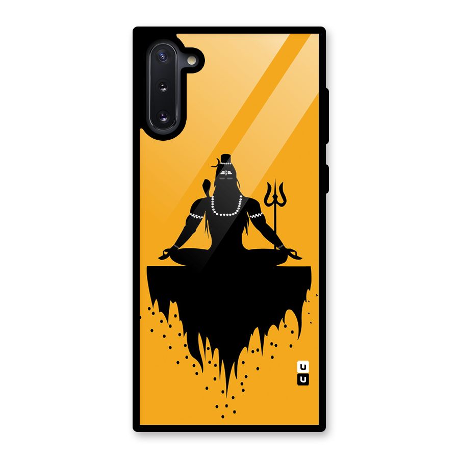 Shiva Meditation Glass Back Case for Galaxy Note 10