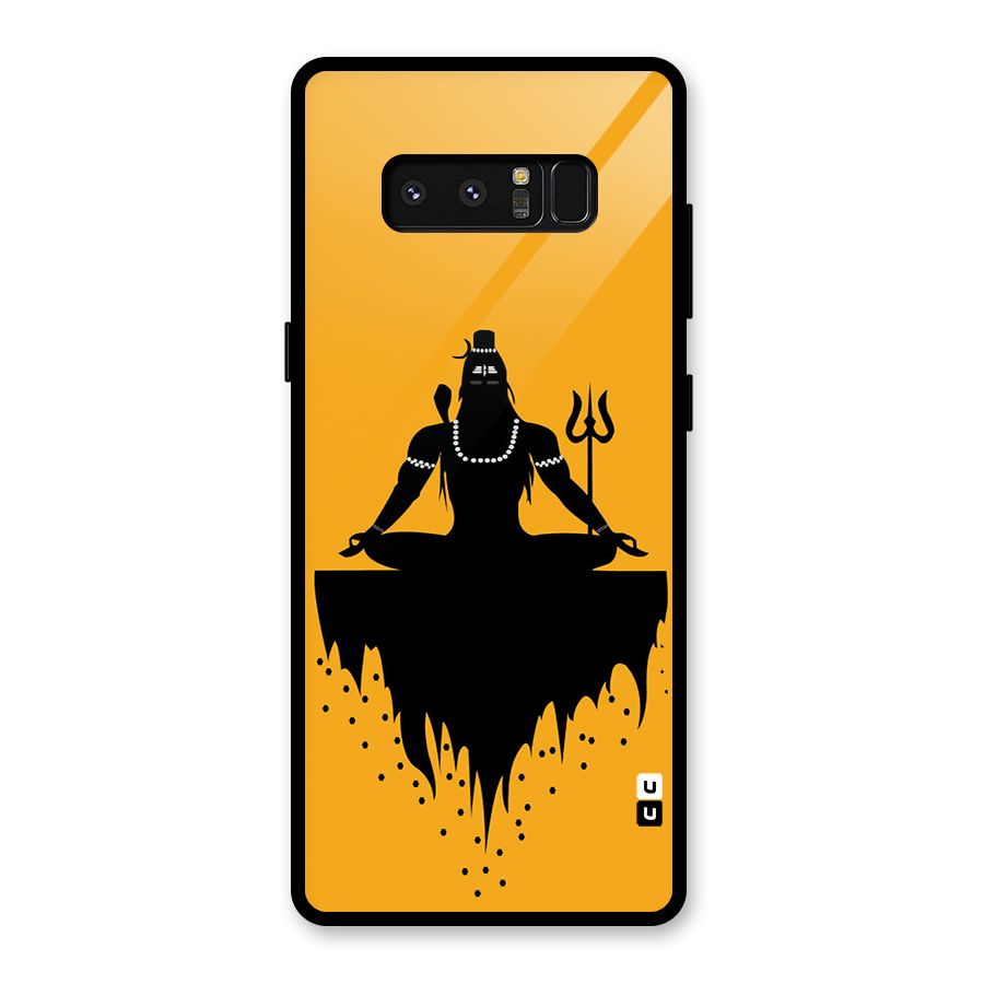 Shiva Meditation Glass Back Case for Galaxy Note 8