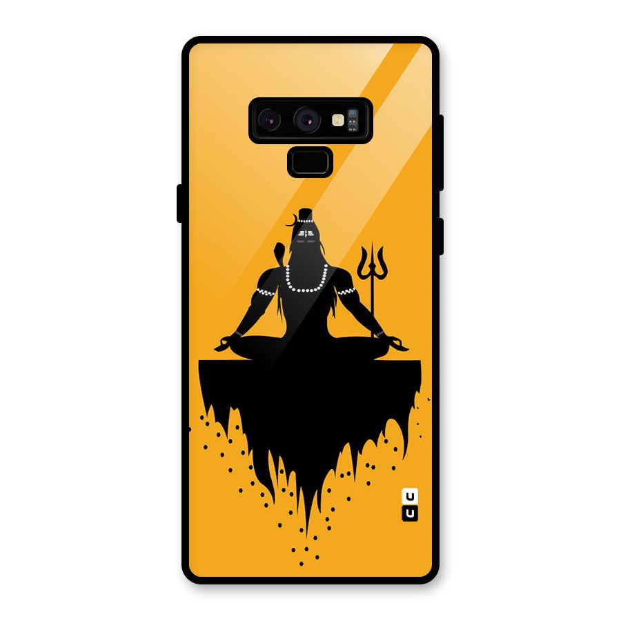 Shiva Meditation Glass Back Case for Galaxy Note 9