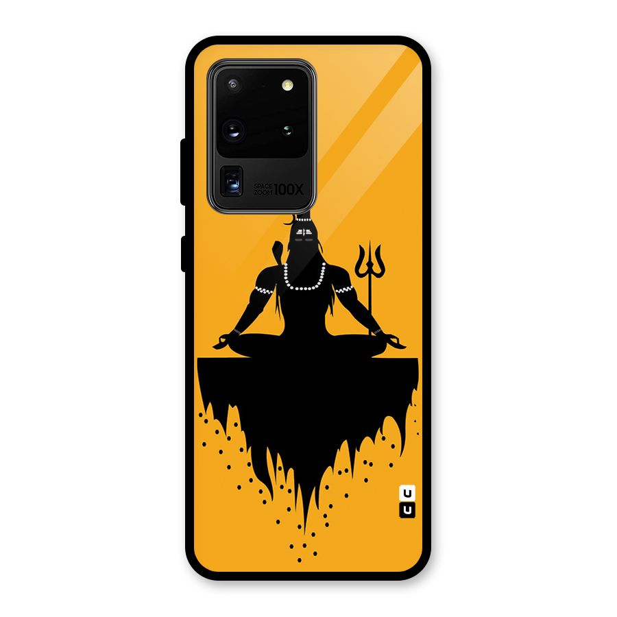 Shiva Meditation Glass Back Case for Galaxy S20 Ultra
