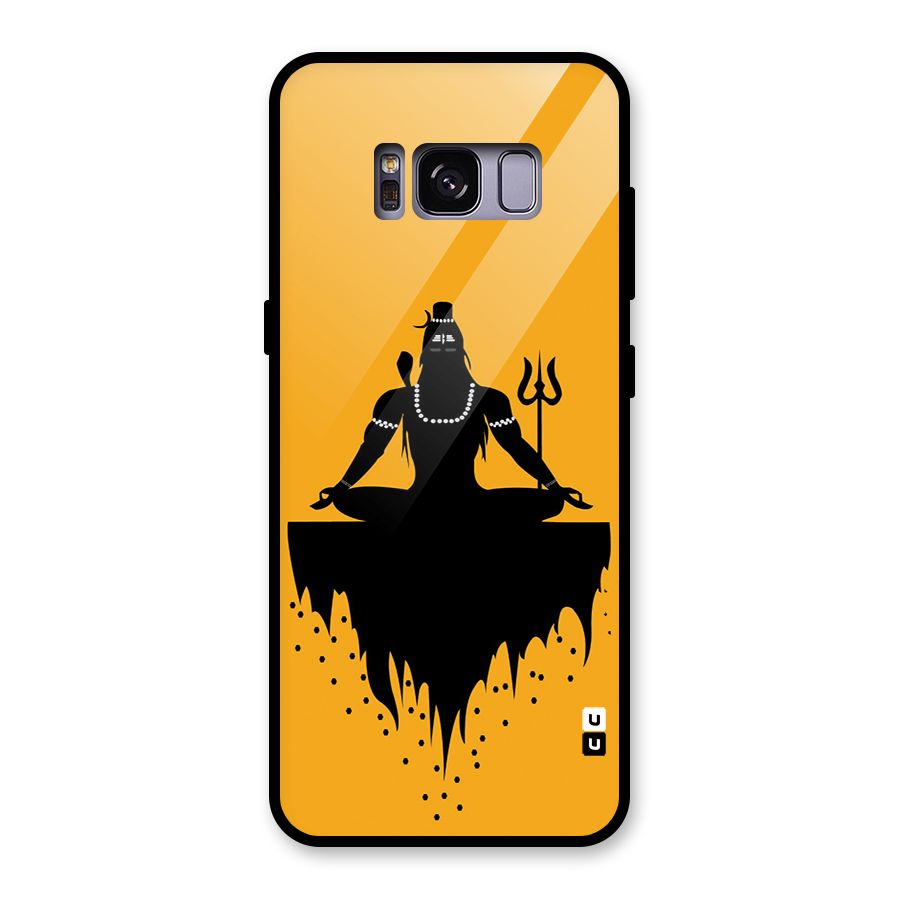 Shiva Meditation Glass Back Case for Galaxy S8