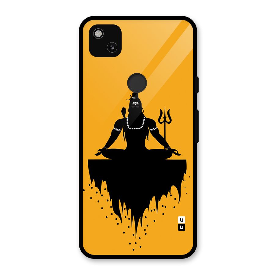 Shiva Meditation Glass Back Case for Google Pixel 4a