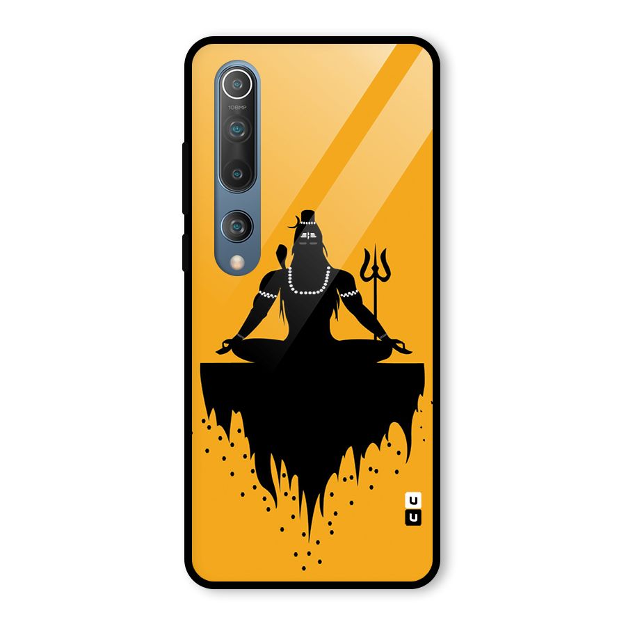 Shiva Meditation Glass Back Case for Mi 10