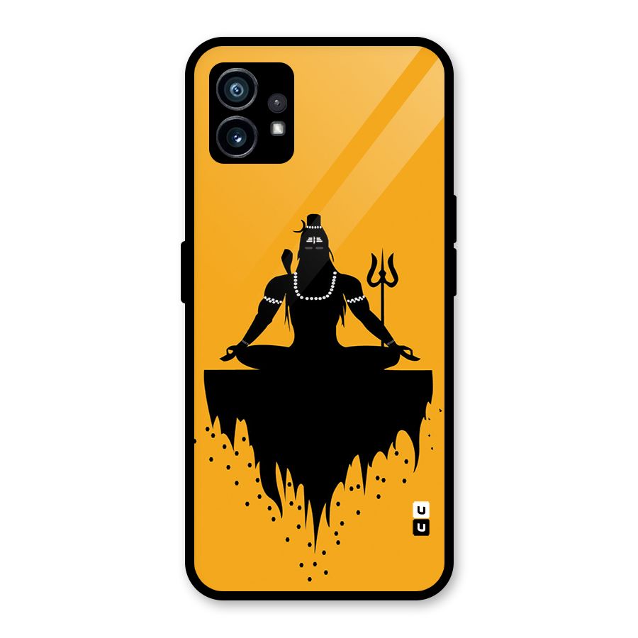 Shiva Meditation Glass Back Case for Nothing Phone 1