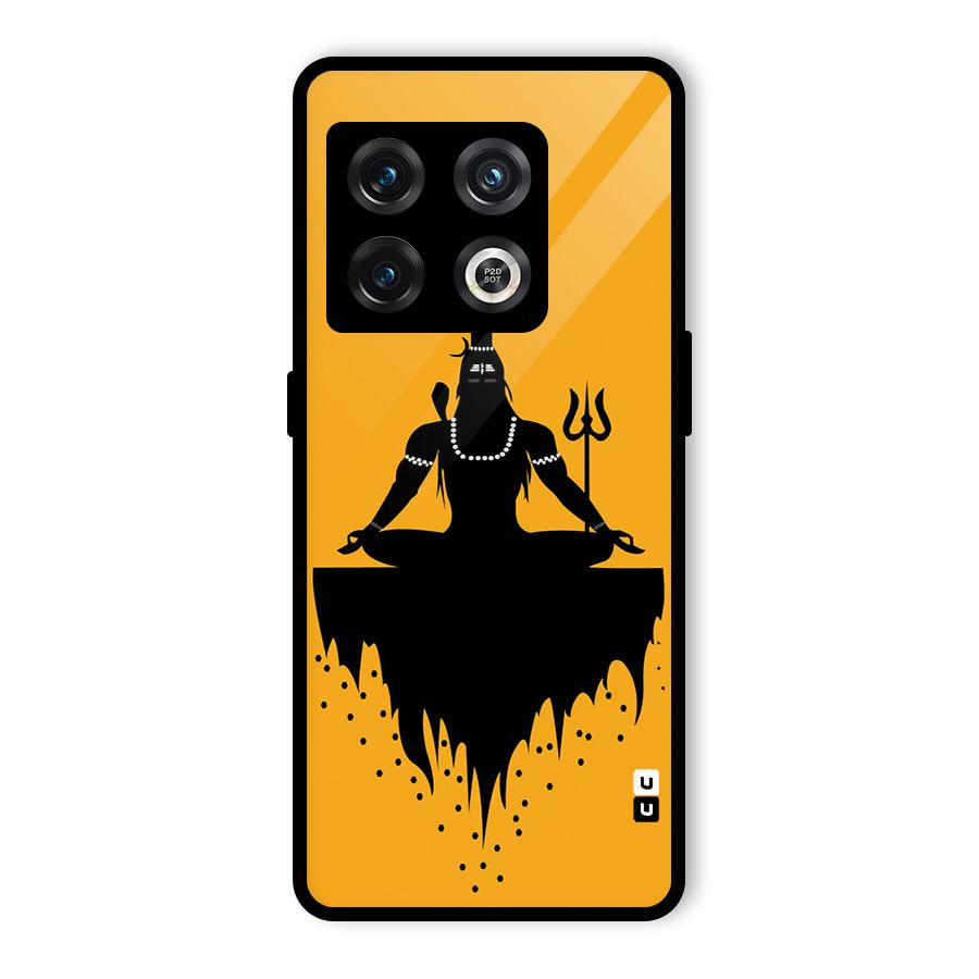 Shiva Meditation Glass Back Case for OnePlus 10 Pro 5G