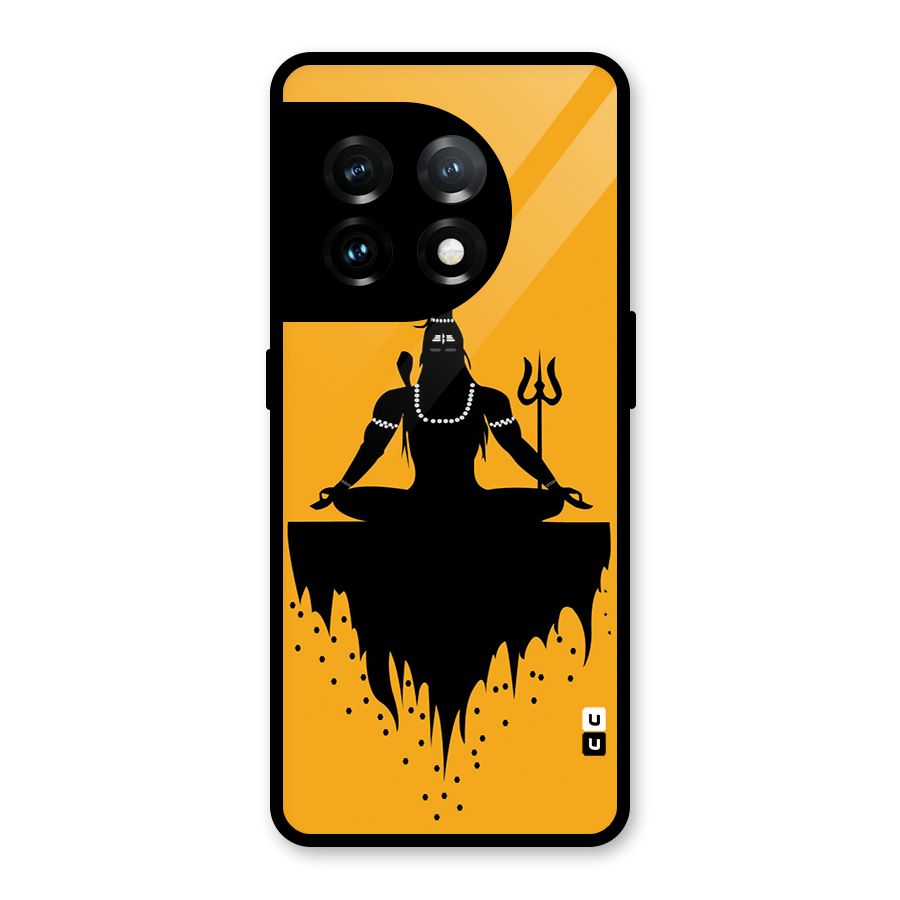 Shiva Meditation Glass Back Case for OnePlus 11