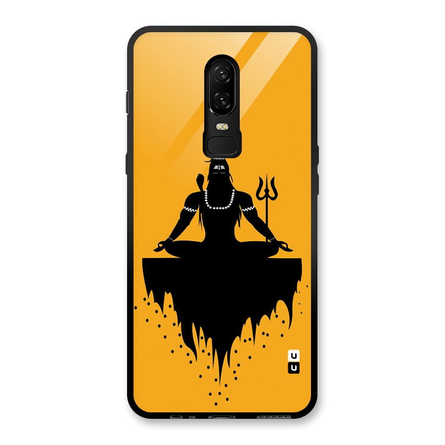 Shiva Meditation Glass Back Case for OnePlus 6