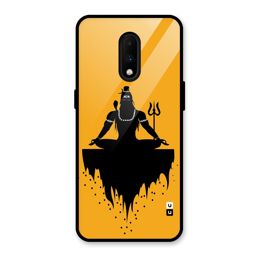 Shiva Meditation Glass Back Case for OnePlus 7
