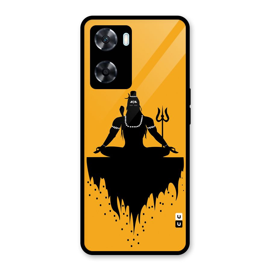 Shiva Meditation Glass Back Case for Oppo A77