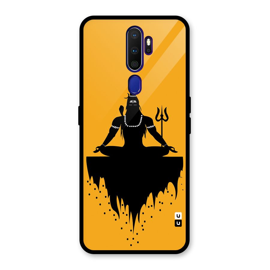 Shiva Meditation Glass Back Case for Oppo A9 (2020)