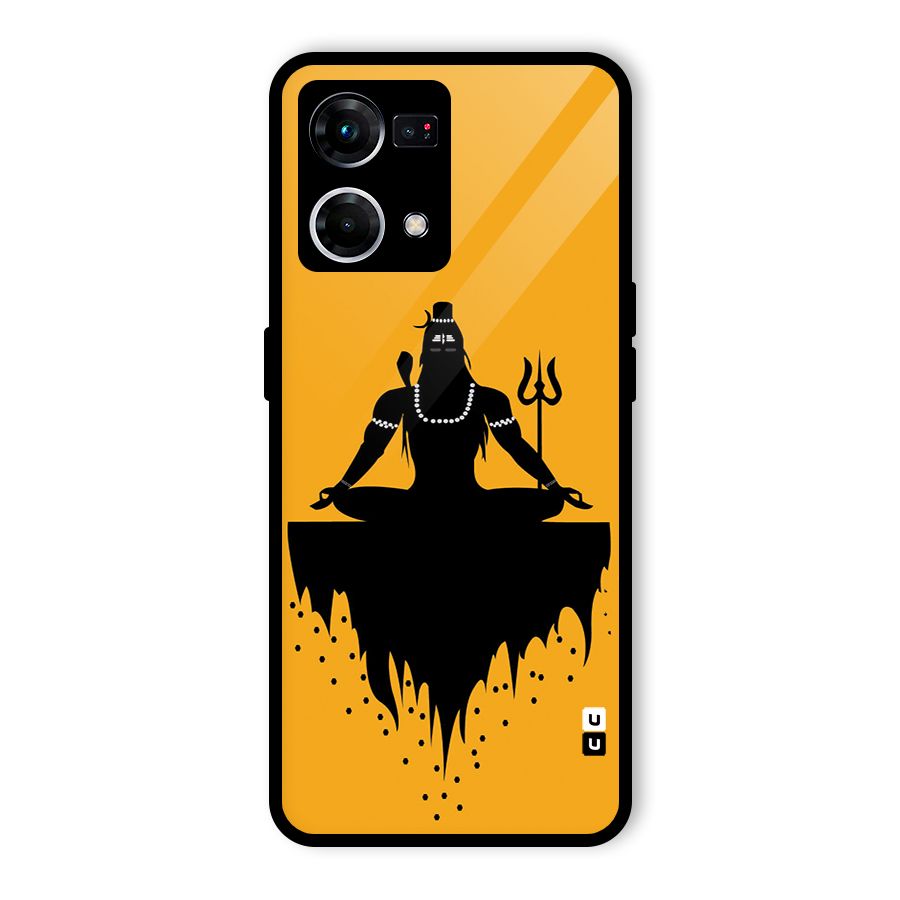 Shiva Meditation Glass Back Case for Oppo F21 Pro 4G