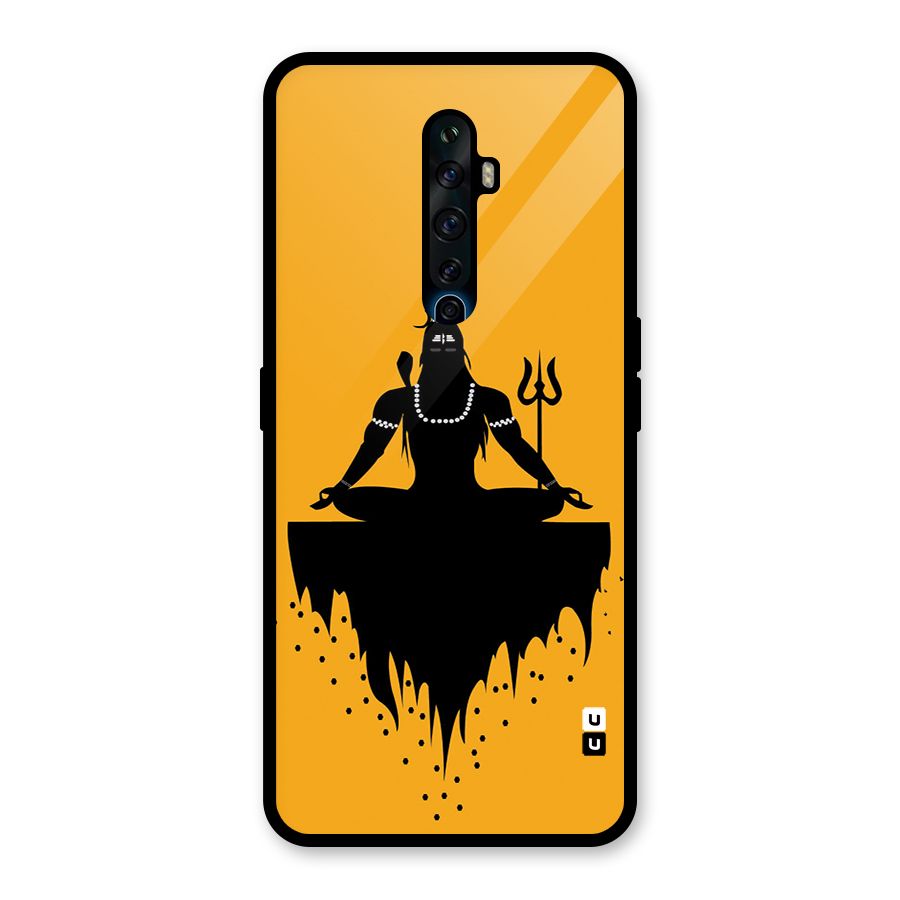 Shiva Meditation Glass Back Case for Oppo Reno2 F