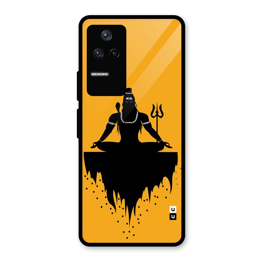 Shiva Meditation Glass Back Case for Poco F4 5G
