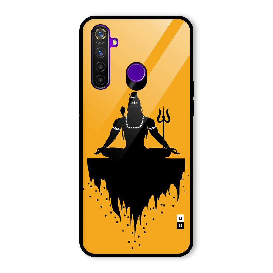 Shiva Meditation Glass Back Case for Realme 5 Pro