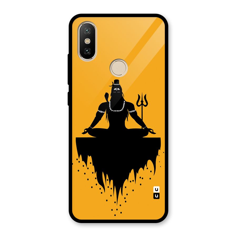 Shiva Meditation Glass Back Case for Redmi A2
