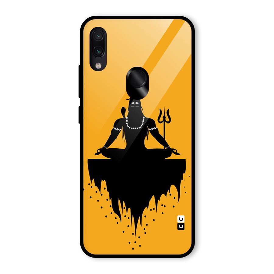 Shiva Meditation Glass Back Case for Redmi Note 7 Pro