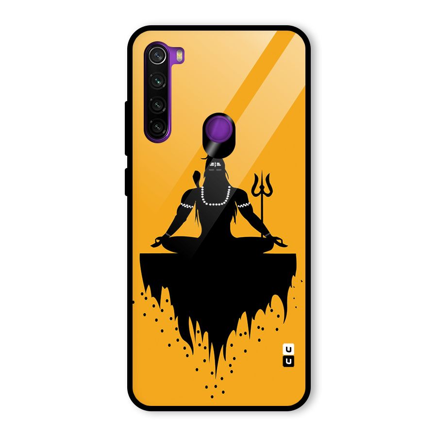Shiva Meditation Glass Back Case for Redmi Note 8