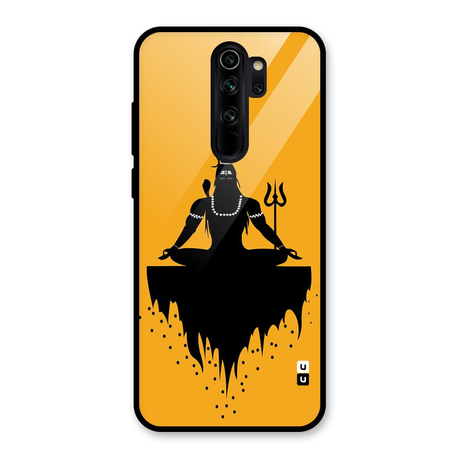 Shiva Meditation Glass Back Case for Redmi Note 8 Pro