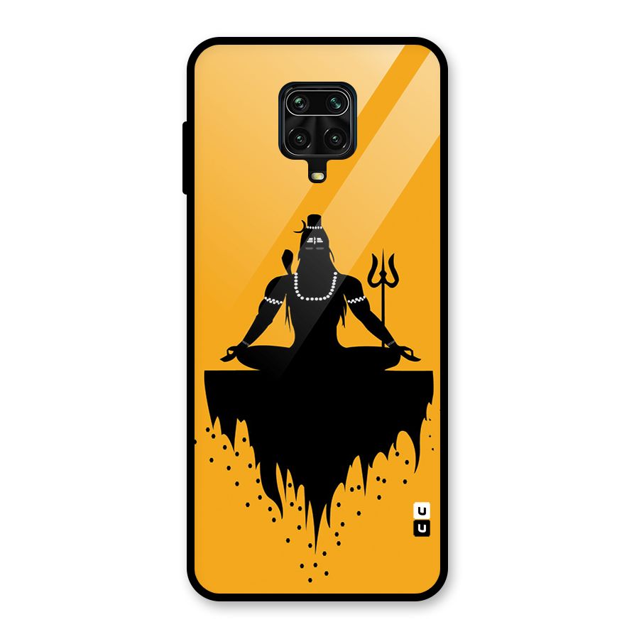 Shiva Meditation Glass Back Case for Redmi Note 9 Pro